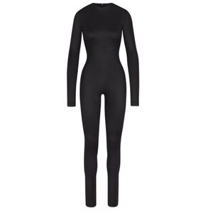 SKIMS All-In-One Shine Crew Neck Long  Sleeve Onesie